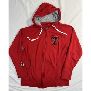 Hype & Vice Texas Tech Hooded Full Zip Women's Large Jacket